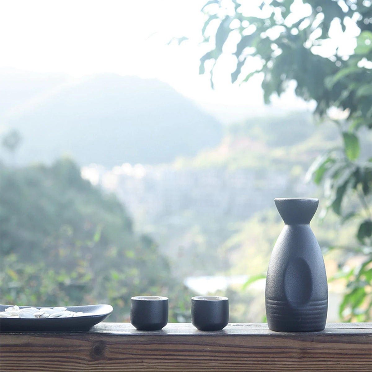 Midnight Japanese Style Ceramic Sake Set – Kawaiies