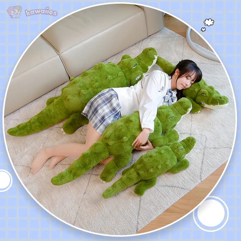 kawaiies-softtoys-plushies-kawaii-plush-Angry Giant Green Crocodile Plushies Soft toy 