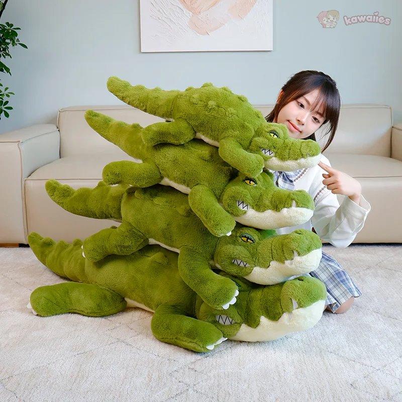 kawaiies-softtoys-plushies-kawaii-plush-Angry Giant Green Crocodile Plushies Soft toy 