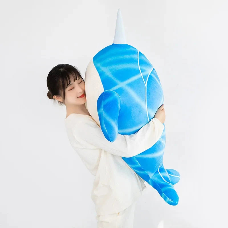 kawaiies-softtoys-plushies-kawaii-plush-Anime Childe Tartaglia Blue Narwhal Whale Plush Soft toy 