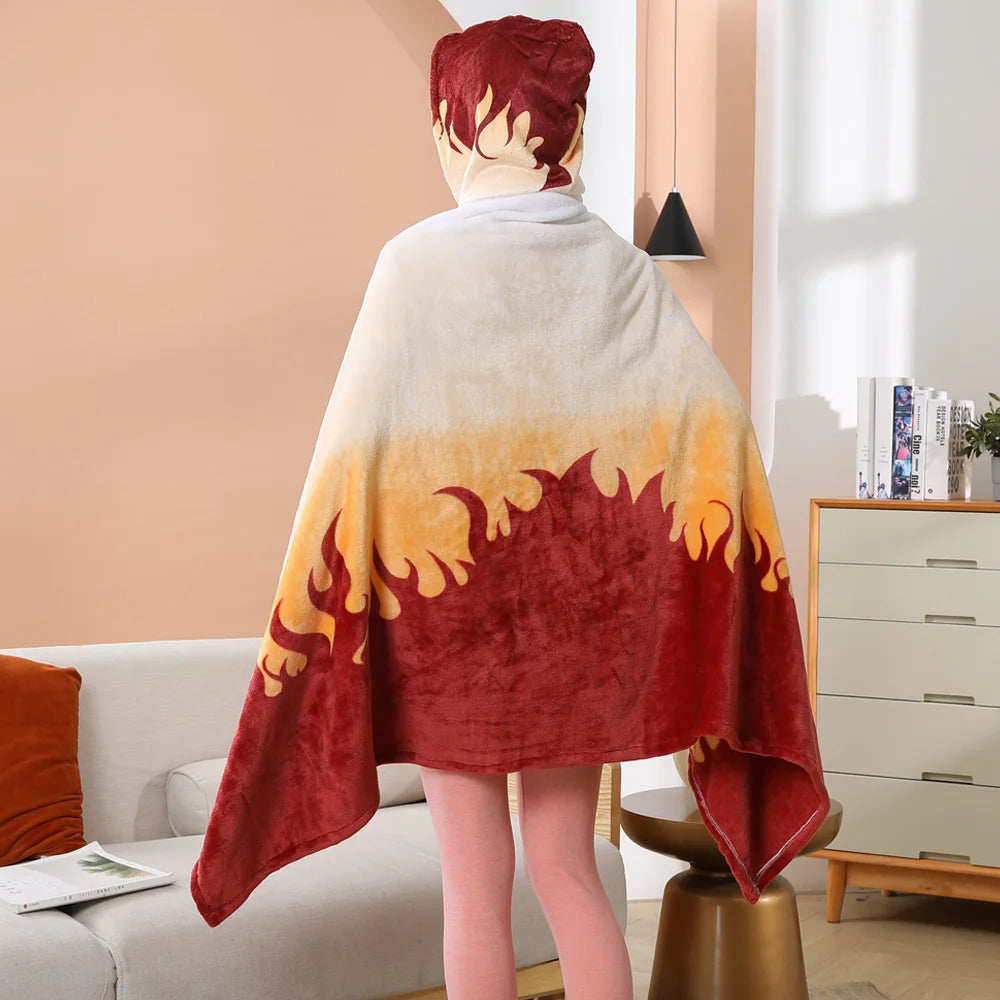 kawaiies-softtoys-plushies-kawaii-plush-Anime Demon Slayer Hooded Cape Blanket Apparel 