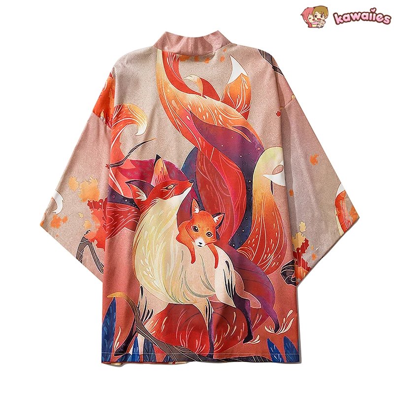 kawaiies-softtoys-plushies-kawaii-plush-Anime Nine Tailed Fox Unisex Kimono Kimono 