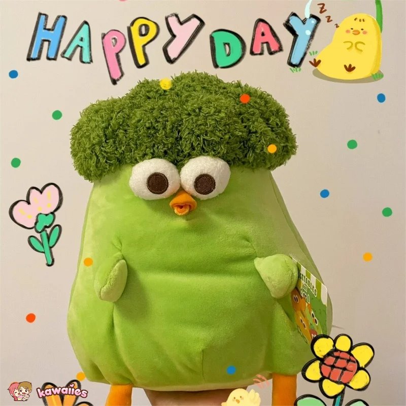 kawaiies-softtoys-plushies-kawaii-plush-Baba the Funny Chicken Broccoli Plushie Soft toy 