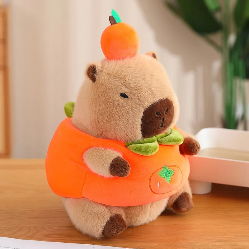 kawaiies-softtoys-plushies-kawaii-plush-Baby Capybara Animal Dress-up Plushie Collection Soft toy 12in / 30cm Orange 