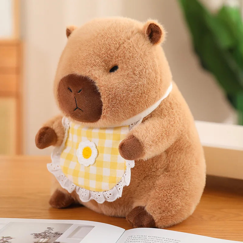 kawaiies-softtoys-plushies-kawaii-plush-Baby Capybara Animal Dress-up Plushie Collection Soft toy 12in / 30cm Yellow Apron 