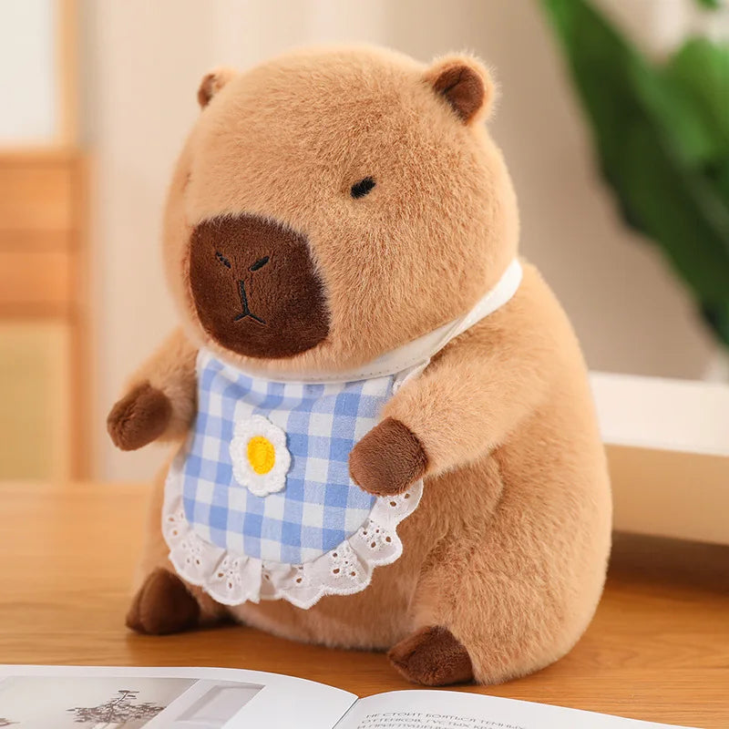 kawaiies-softtoys-plushies-kawaii-plush-Baby Capybara Animal Dress-up Plushie Collection Soft toy 16in / 40cm Blue Apron 