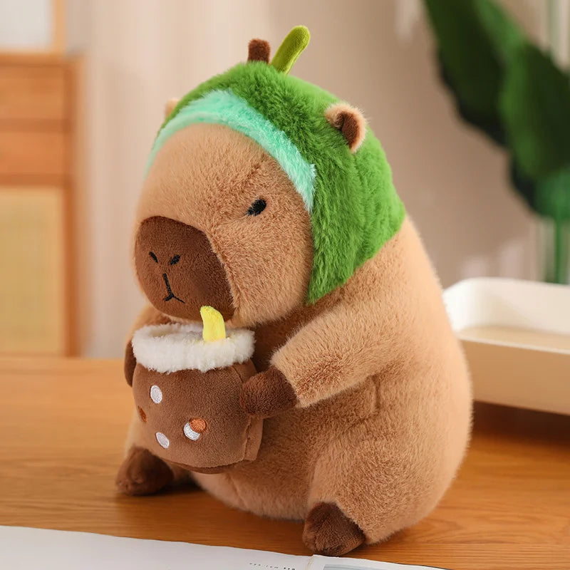 kawaiies-softtoys-plushies-kawaii-plush-Baby Capybara Animal Dress-up Plushie Collection Soft toy 16in / 40cm Bubble Tea 