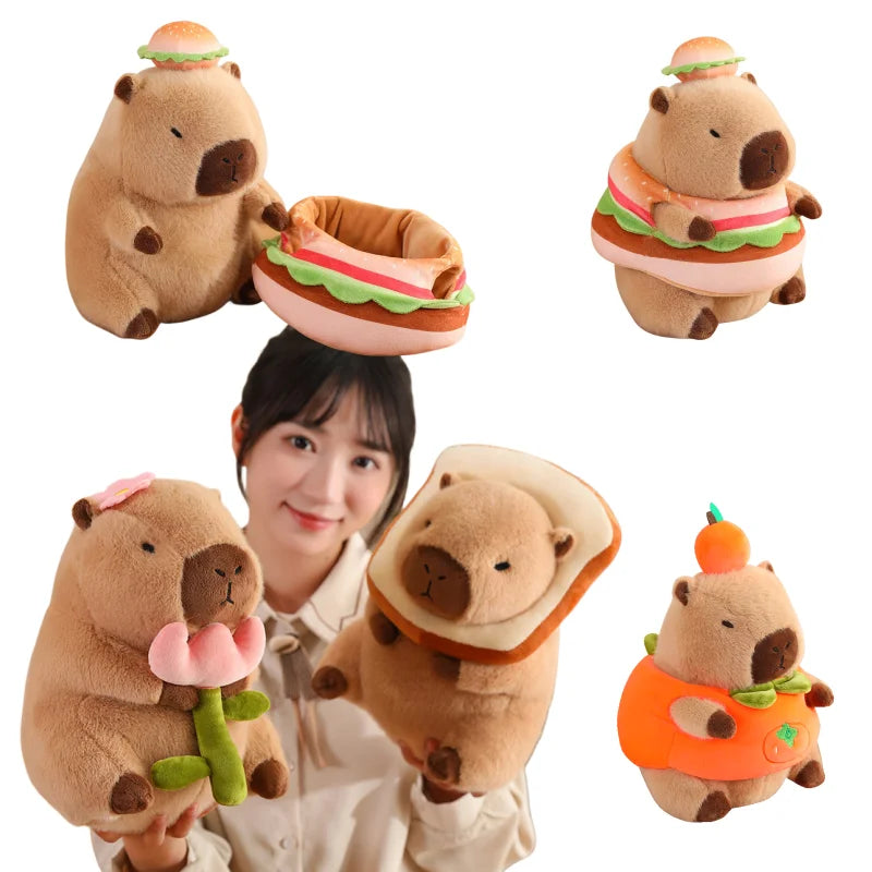 kawaiies-softtoys-plushies-kawaii-plush-Baby Capybara Animal Dress-up Plushie Collection Soft toy 