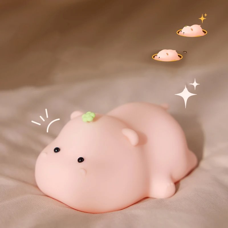 kawaiies-softtoys-plushies-kawaii-plush-Baby Pink Kawaii Hippo LED Night Light Home Decor 