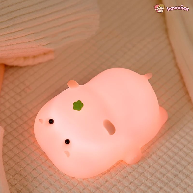 kawaiies-softtoys-plushies-kawaii-plush-Baby Pink Kawaii Hippo LED Night Light Home Decor 