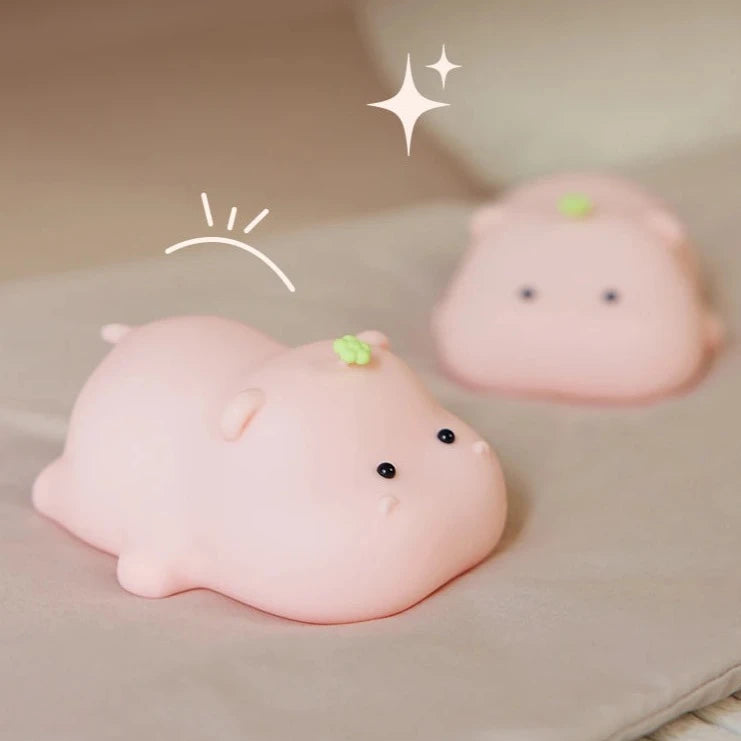 kawaiies-softtoys-plushies-kawaii-plush-Baby Pink Kawaii Hippo LED Night Light Home Decor 