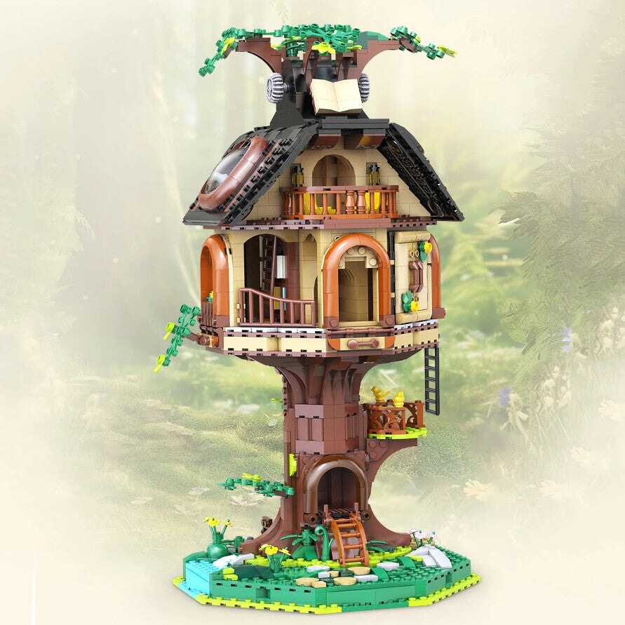 kawaiies-softtoys-plushies-kawaii-plush-Barneys Secret Hideout Tree House Building Blocks LED Light Build it 