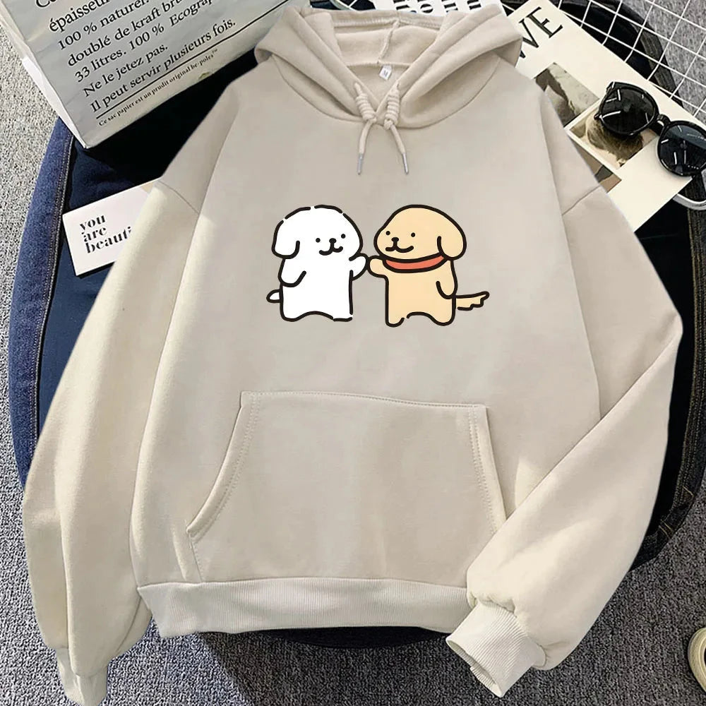 kawaiies-softtoys-plushies-kawaii-plush-Best Dog Buddies Unisex Hoodie Apparel Cream XS 