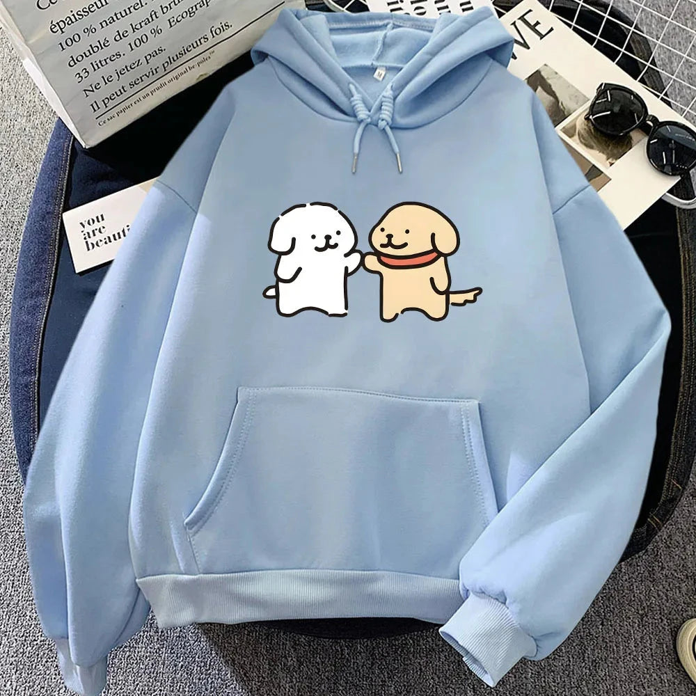 kawaiies-softtoys-plushies-kawaii-plush-Best Dog Buddies Unisex Hoodie Apparel Light Blue XS 