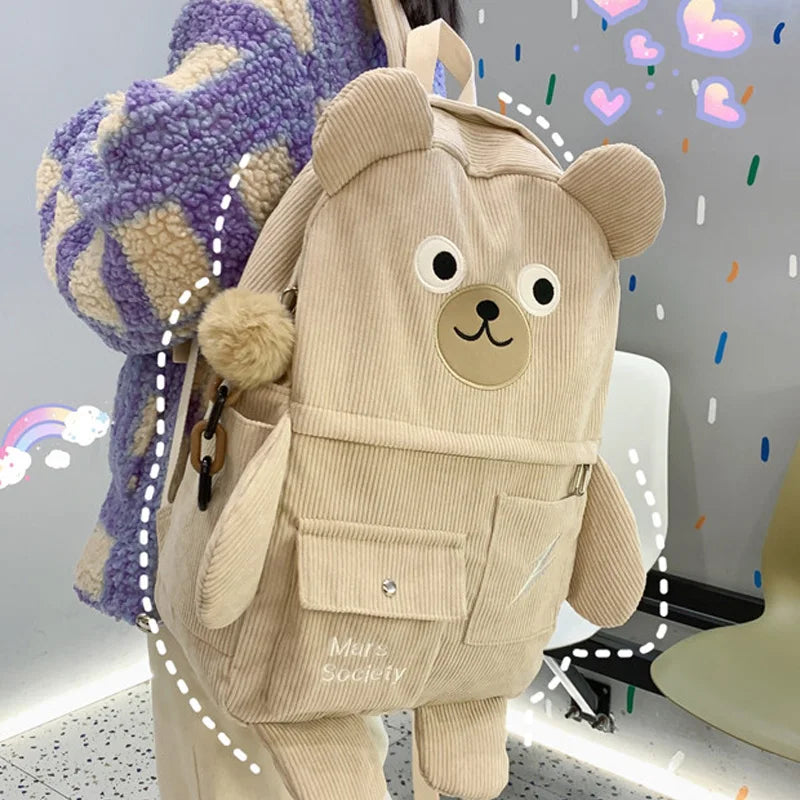 kawaiies-softtoys-plushies-kawaii-plush-Big Bear Kawaii Backpack Bags 