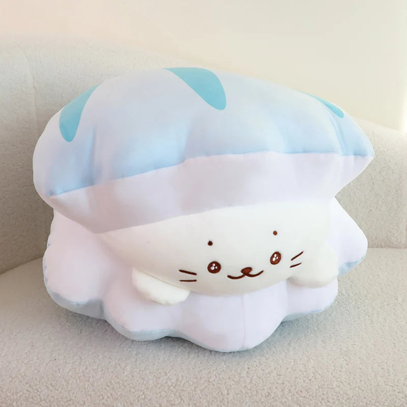 kawaiies-softtoys-plushies-kawaii-plush-Blue Oyster White Seal Plushie Soft toy 