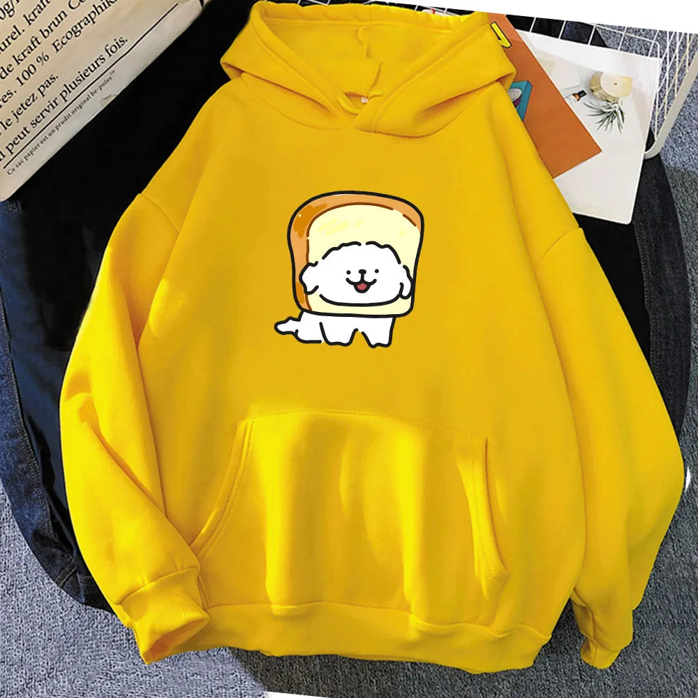 kawaiies-softtoys-plushies-kawaii-plush-Bread Luckie the Dog Unisex Hoodie Apparel Yellow XXL 