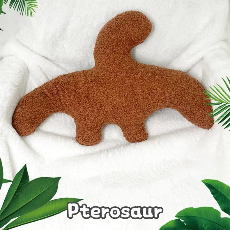 kawaiies-softtoys-plushies-kawaii-plush-Brown Dinosaur Nugget Plushies Soft toy 40x26cm 