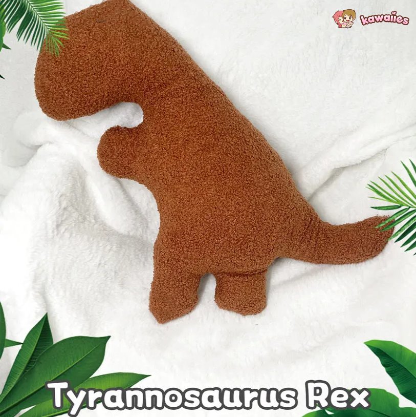 kawaiies-softtoys-plushies-kawaii-plush-Brown Dinosaur Nugget Plushies Soft toy 