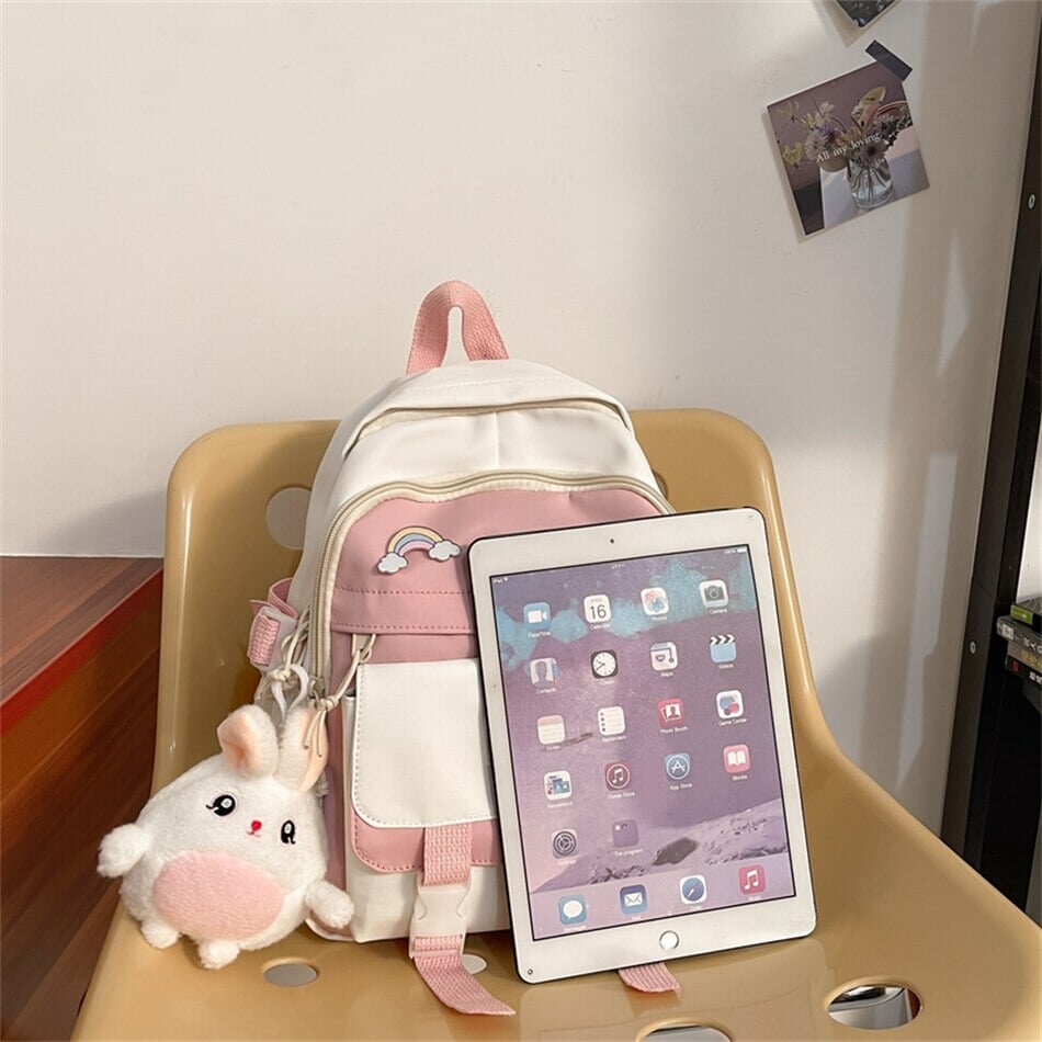 kawaiies-softtoys-plushies-kawaii-plush-Bunny Pastel Backpack Bag Bag 