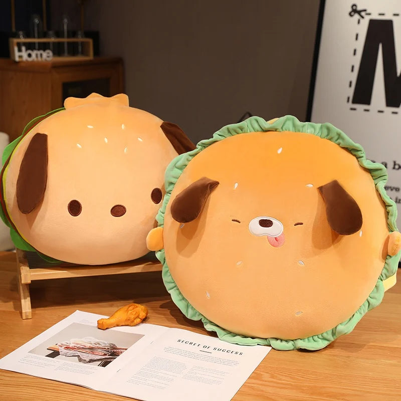 kawaiies-softtoys-plushies-kawaii-plush-Capybara & Dog Hamburger Plushie Pillow Soft toy 