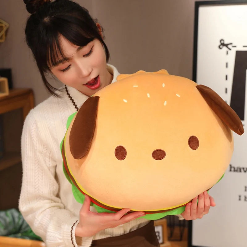 kawaiies-softtoys-plushies-kawaii-plush-Capybara & Dog Hamburger Plushie Pillow Soft toy 