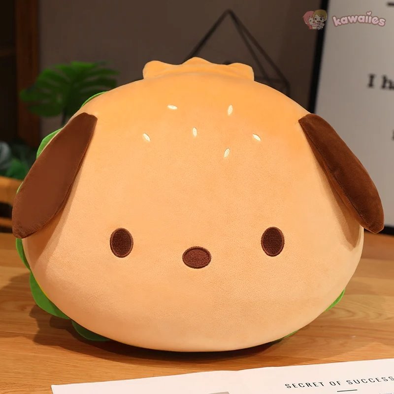 kawaiies-softtoys-plushies-kawaii-plush-Capybara & Dog Hamburger Plushie Pillow Soft toy Cute Dog 