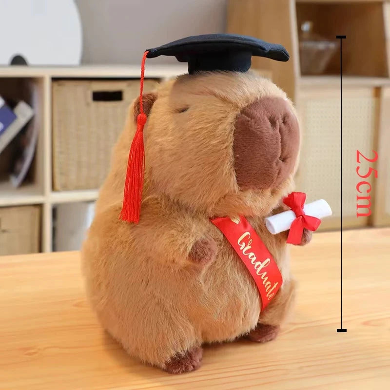 kawaiies-softtoys-plushies-kawaii-plush-Capybara Graduation Plushies Soft toy Brown Plushie 