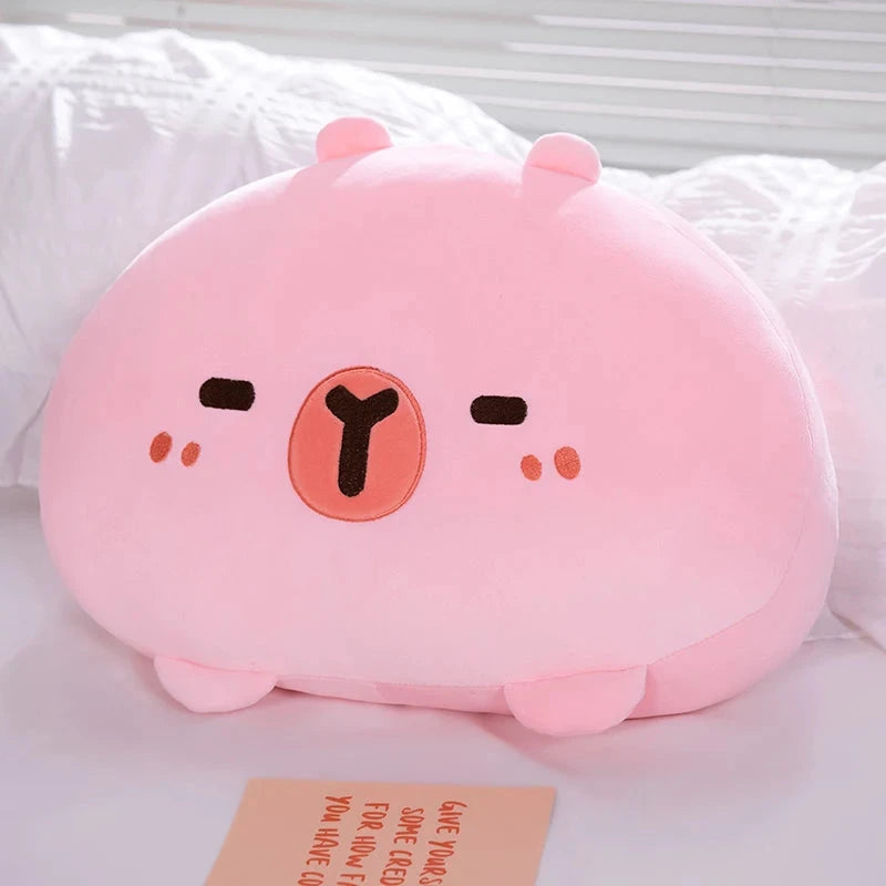 kawaiies-softtoys-plushies-kawaii-plush-Capybara Soft Mochi Plush Home Decor Pink 30cm 