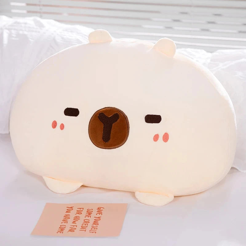 kawaiies-softtoys-plushies-kawaii-plush-Capybara Soft Mochi Plush Home Decor White 30cm 