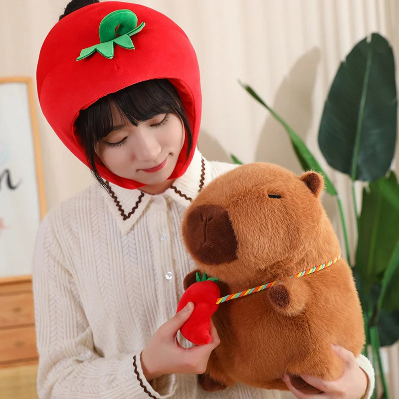 kawaiies-softtoys-plushies-kawaii-plush-Capybara with Vegetable Hats Plushie Soft toy 