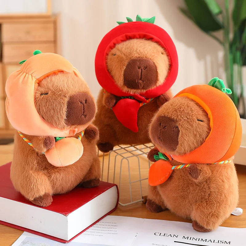 kawaiies-softtoys-plushies-kawaii-plush-Capybara with Vegetable Hats Plushie Soft toy 