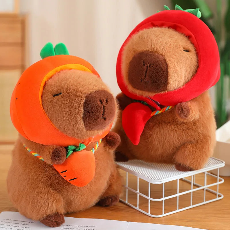 kawaiies-softtoys-plushies-kawaii-plush-Capybara with Vegetable Hats Plushie Soft toy 