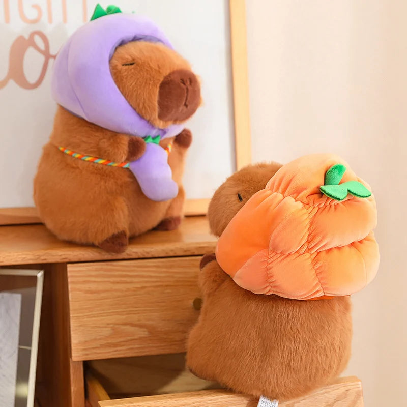 kawaiies-softtoys-plushies-kawaii-plush-Capybara with Vegetable Hats Plushie Soft toy 