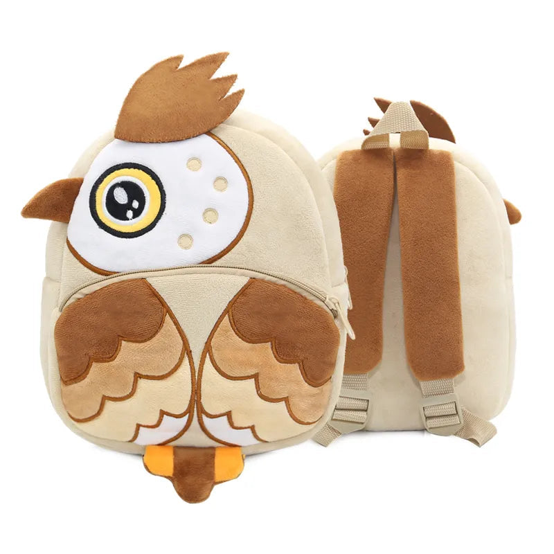 kawaiies-softtoys-plushies-kawaii-plush-Cartoon Animal Children's BackPack Collection Bags Brown Owl 