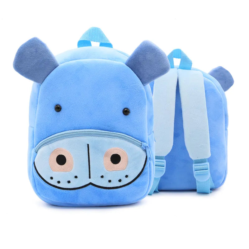 kawaiies-softtoys-plushies-kawaii-plush-Cartoon Animal Children's BackPack Collection Bags Hippo 