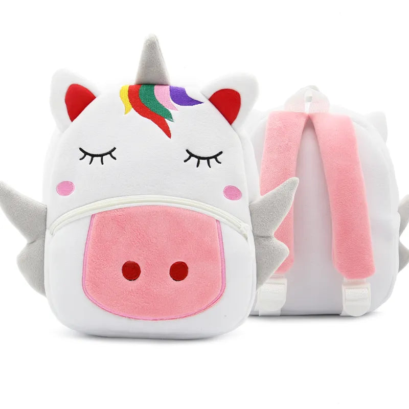 kawaiies-softtoys-plushies-kawaii-plush-Cartoon Animal Children's BackPack Collection Bags White Unicorn 