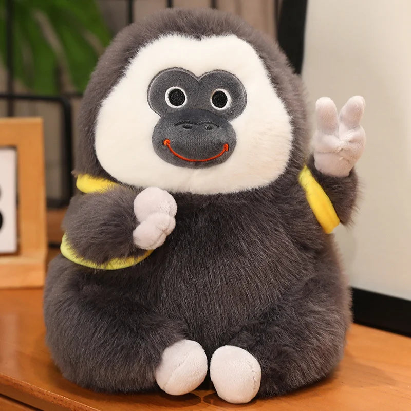 kawaiies-softtoys-plushies-kawaii-plush-Carys the Cute Colobus Monkey Plushie Soft toy Peace Banana 9in / 23cm 