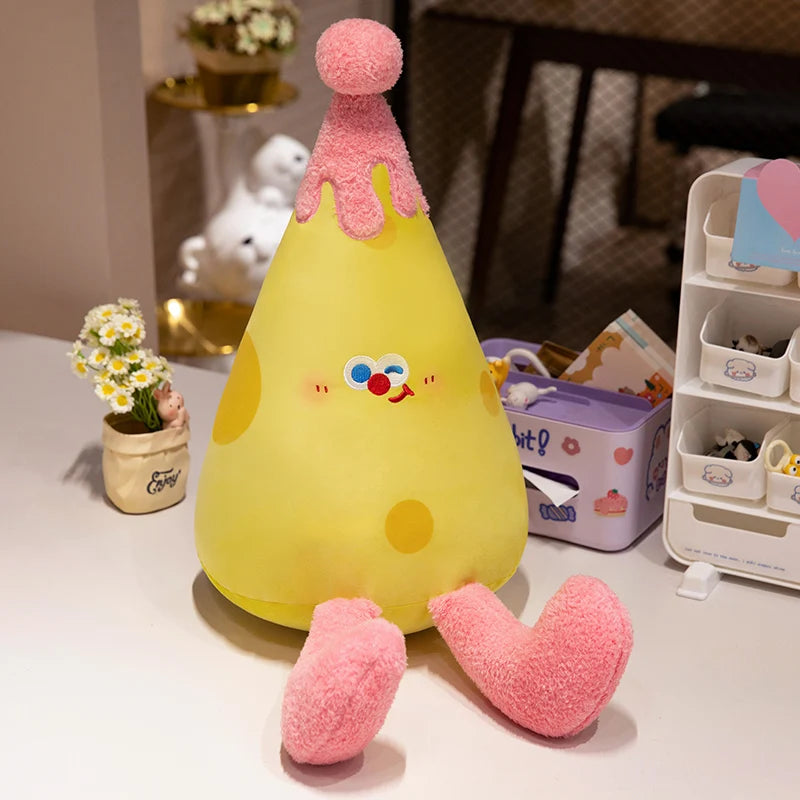 kawaiies-softtoys-plushies-kawaii-plush-Cheerful Cheese Plushies Soft toy Pink 60cm 