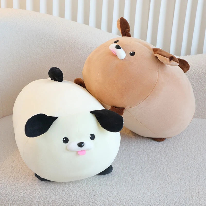 kawaiies-softtoys-plushies-kawaii-plush-Cheerful White Brown Dog Plushies Soft toy 