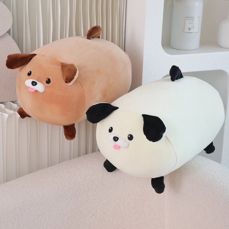 kawaiies-softtoys-plushies-kawaii-plush-Cheerful White Brown Dog Plushies Soft toy 