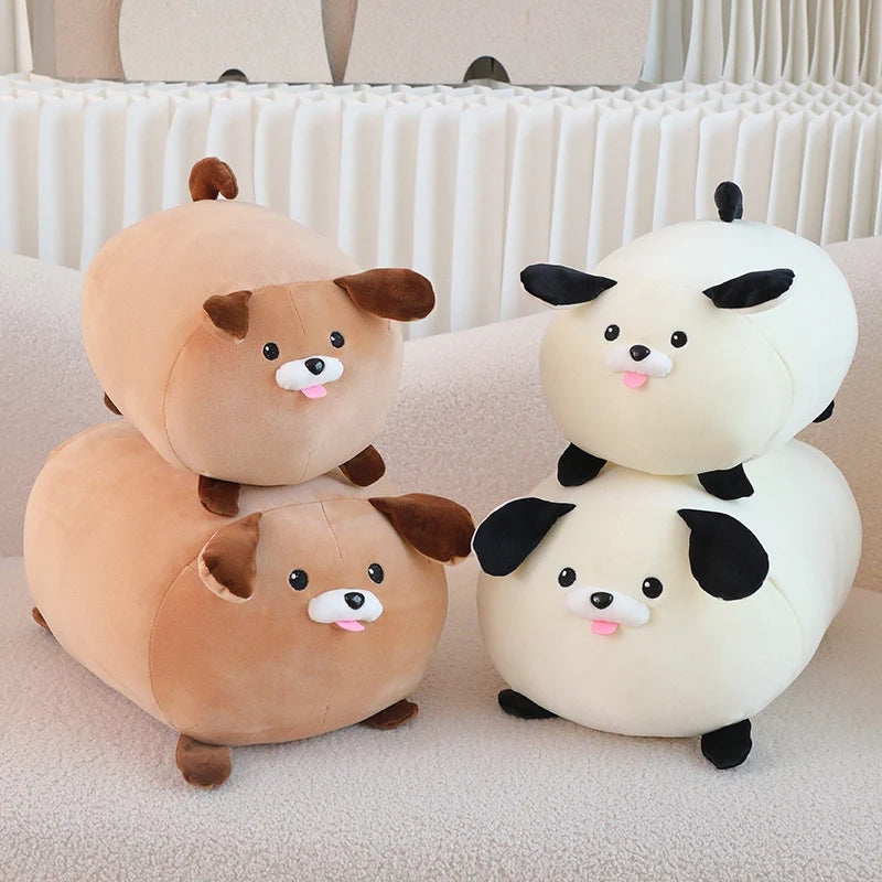 kawaiies-softtoys-plushies-kawaii-plush-Cheerful White Brown Dog Plushies Soft toy 