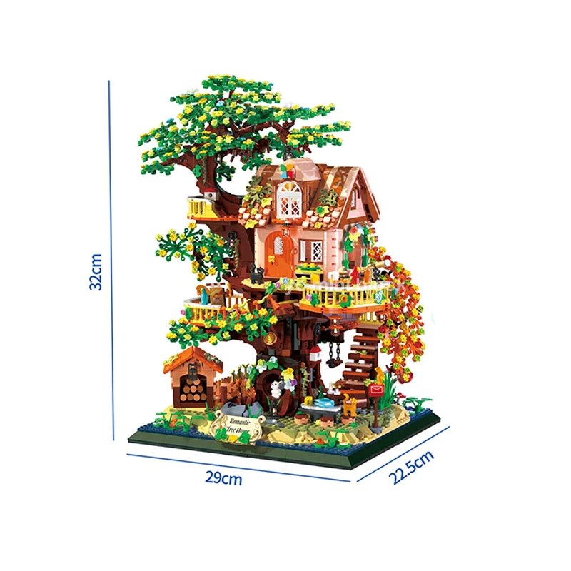 kawaiies-softtoys-plushies-kawaii-plush-Cherry Blossom Tree House Spring & Summer 2-in-1 Micro Building Set Build it 