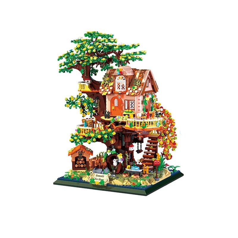 kawaiies-softtoys-plushies-kawaii-plush-Cherry Blossom Tree House Spring & Summer 2-in-1 Micro Building Set Build it 