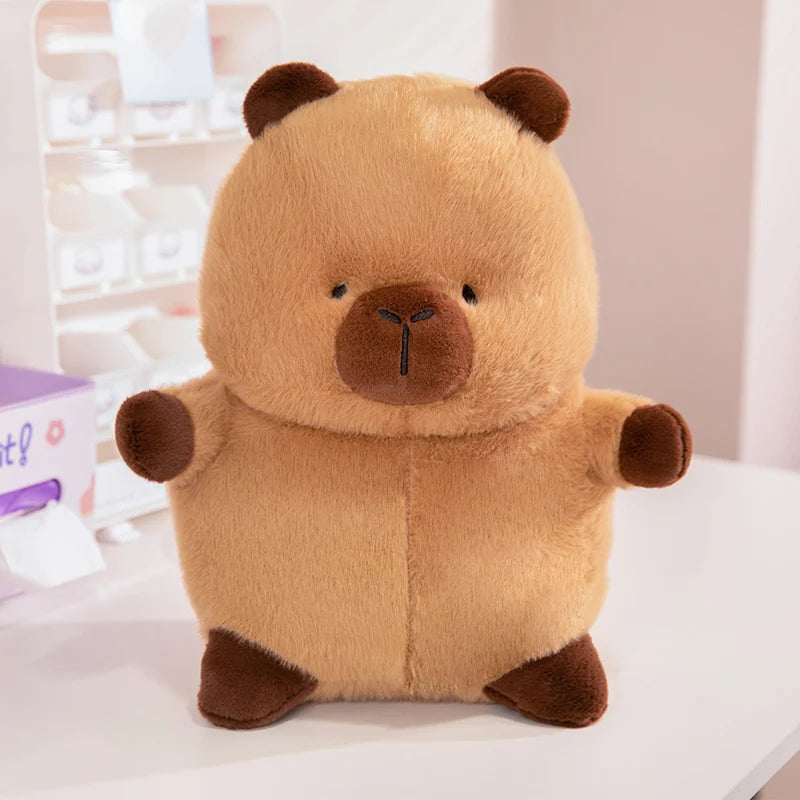 kawaiies-softtoys-plushies-kawaii-plush-Chubby Capybara Plushie With Hat Soft toy No Hat 8in / 20cm 