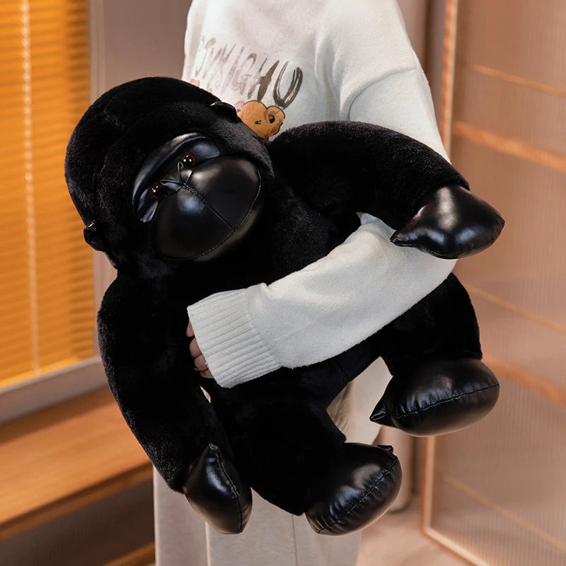 kawaiies-softtoys-plushies-kawaii-plush-Chunky Black Silver Gorilla Ape Plushies Soft toy 