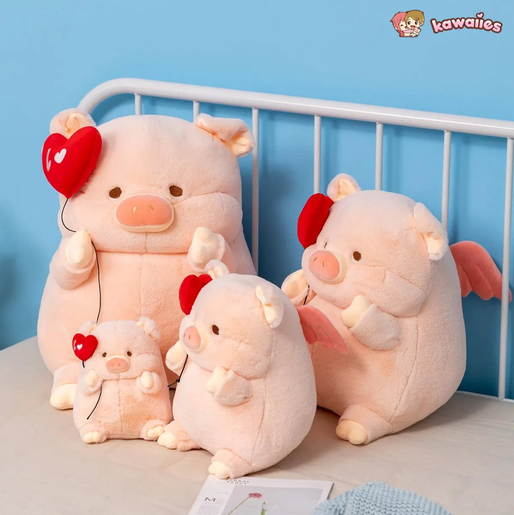 kawaiies-softtoys-plushies-kawaii-plush-Chunky Love Heart Piggy Plushie Soft toy 