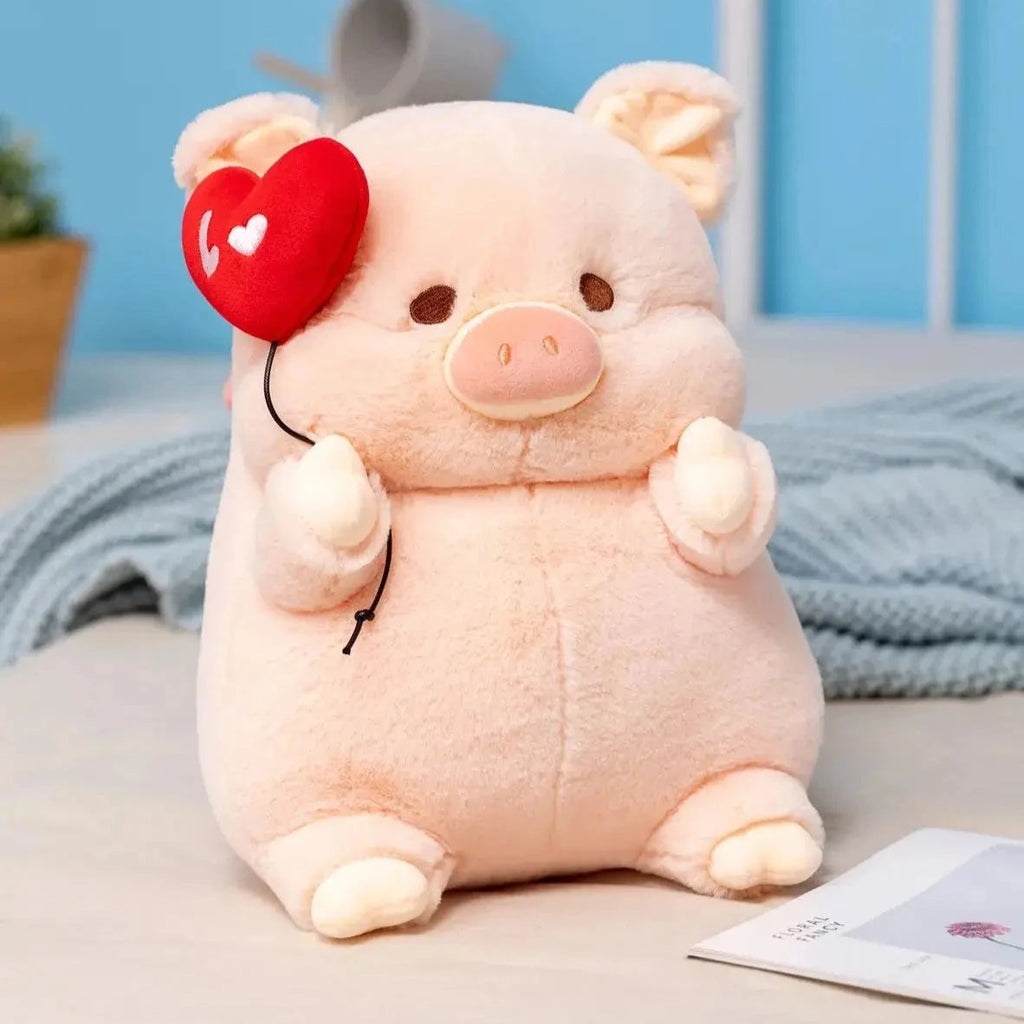 kawaiies-softtoys-plushies-kawaii-plush-Chunky Love Heart Piggy Plushie Soft toy Balloon Heart 8in / 20cm 