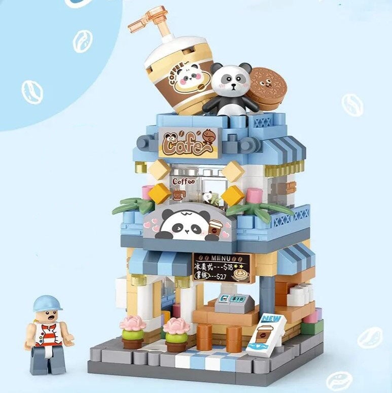 kawaiies-softtoys-plushies-kawaii-plush-City View Ice Cream Panda Cafes Flower Camera Shops Micro Building Sets Build it 