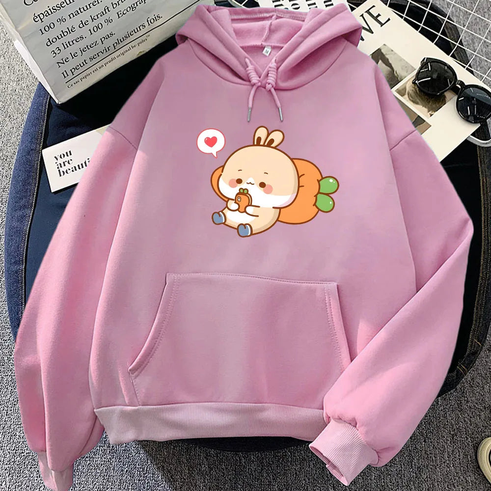 kawaiies-softtoys-plushies-kawaii-plush-Cream Bunny Carrot Mobile Unisex Hoodies Apparel Pink XXXL 